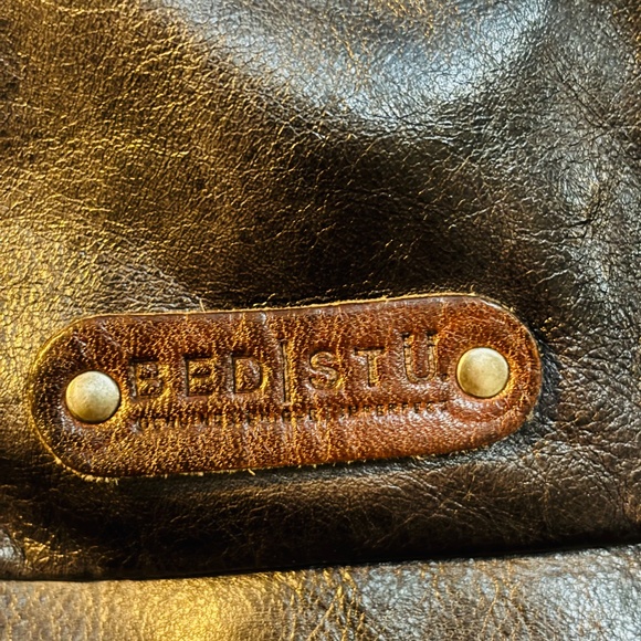 BEDSTU TEJI LEATHER BACKPACK - BLACK TEAK RUSTIC New with Tags and Dust Bag - Picture 7 of 16